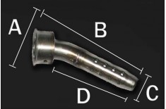 1 DB KILLER DB-EATER WECHSELBAR VORNE 50MM AUSPUFF MSR MODELL 2